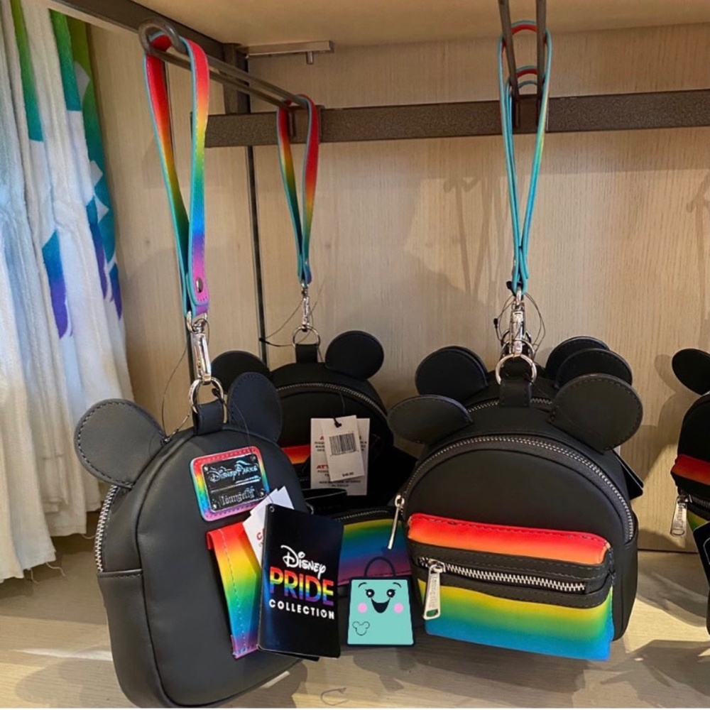 Disney Parks Loungefly Pride Wristlet Backpack - Picture 3 of 5